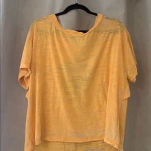 Oversized open-back tee